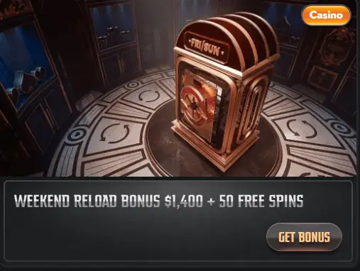 Weekend reload bonus in Gransino Ireland